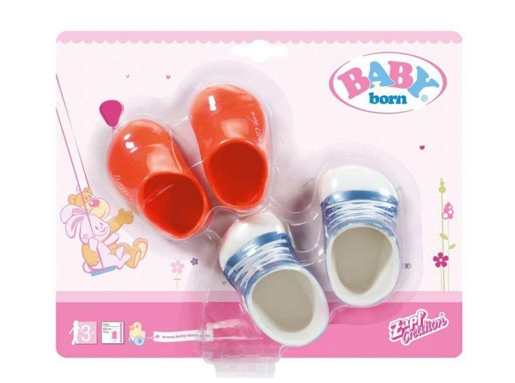 Zapf Creation Baby born 822-159 Бэби Борн Ботиночки, 2 пары (голубые и красные)