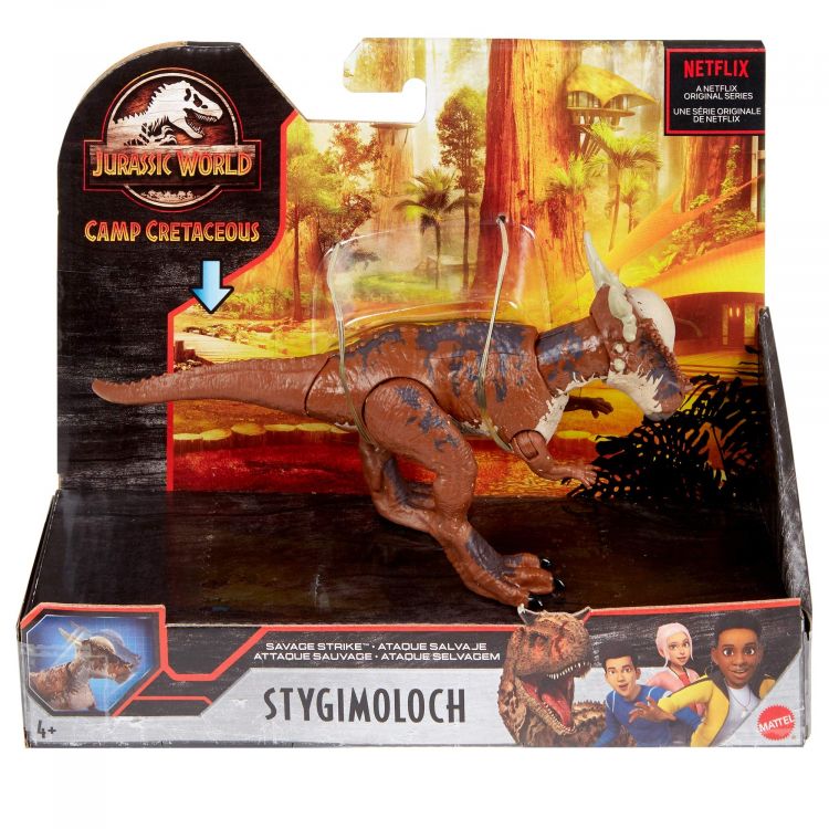 Mattel GNK14 Jurassic World Фигурка базовая Динозавр Стигимолох, 17 см