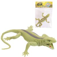 ABtoys (АБтойс) PT-01720 Фигурка Abtoys Юный натуралист Рептилии Ящерица (светло-зеленая с полоской на спине), термопластичная резина