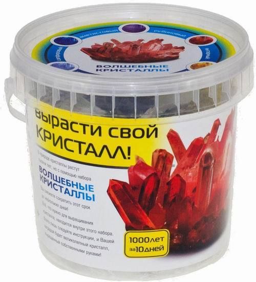 Набор для экспериментов "Волшебные кристаллы" в ведерке большой
