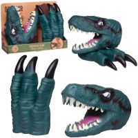 Junfa WA-14622/сине-зеленые Игровой набор Junfa Игрушка на руку Голова и когти динозавра сине-зеленые