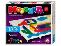 Десятое королевство 00968ДК Мозаика фигурная, 180 фишек, 6 цветов