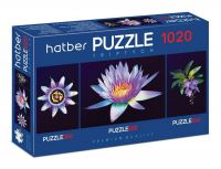 Hatber 1020ПЗ2-20930 Пазлы Hatber Premium TRIPTYCH Душа цветка 260+500+260 элементов