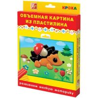 ЛУЧ 24С1487-08 Картина объемная из пластилина Ежик