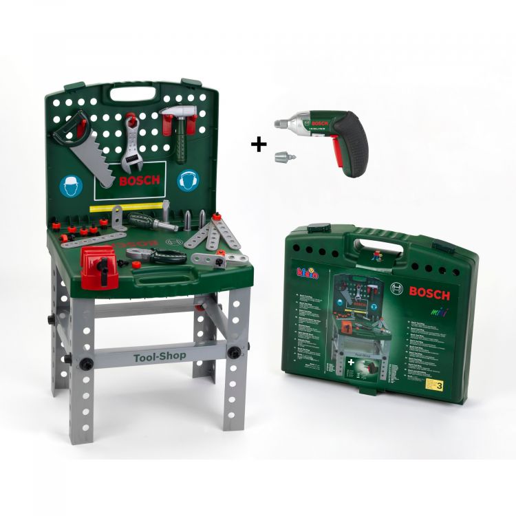 Верстак BOSCH в кейсе с шуруповертом