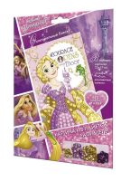 ORIGAMI 03191 Аппликация из пайеток Disney Princess™. "Рапунцель", в пакете 25*17,5см.