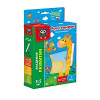 Vladi Toys VT5010-01 Игра с маркером Пиши и вытирай «Жираф. Базовый уровень»