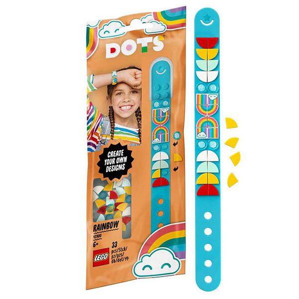 Lego DOTs 41900 Конструктор Лего Дотс Браслет «Радуга», 32 элемента
