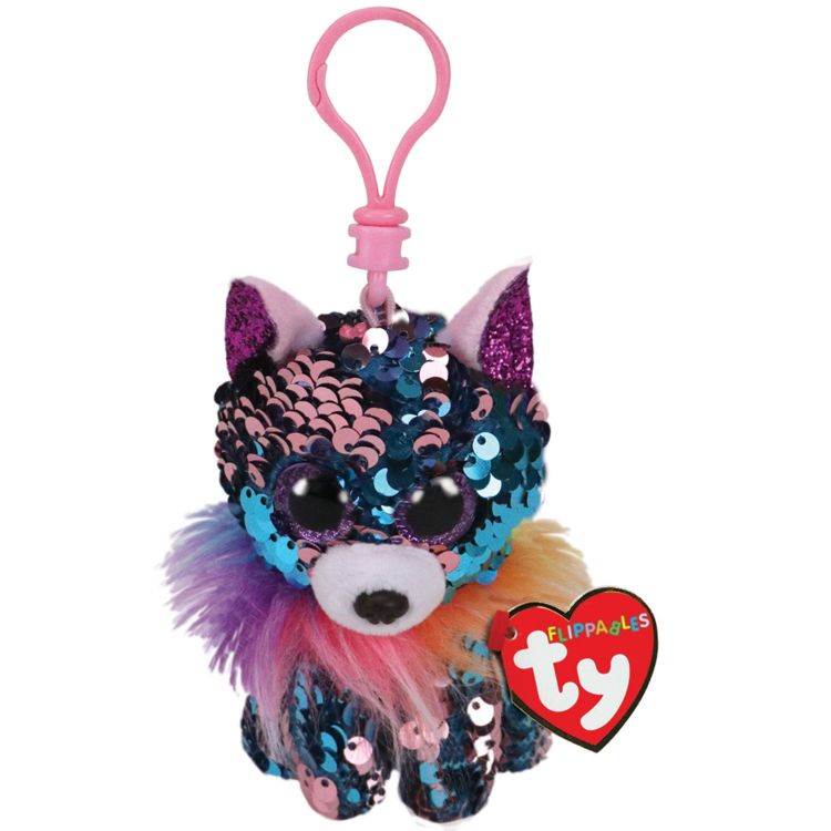 TY 35318 Flippable Брелок Щенок чихуахуа Yappy с пайетками, 12 см