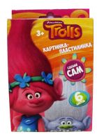 Centrum 87591 Набор сделай картинку "Тролли" из пластилина 6 цветов, 120 гр, со стеком