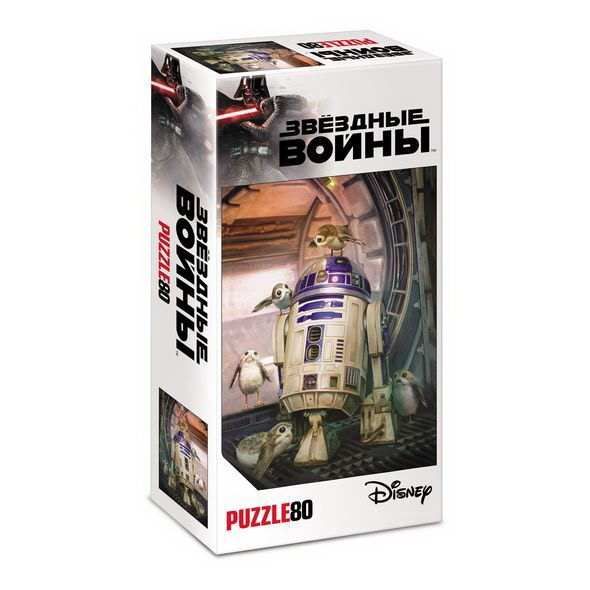 Hatber 80ПЗ5-22500 Star Wars Пазл Звёздные войны Лукас, 80 элементов, 16,5х23 см