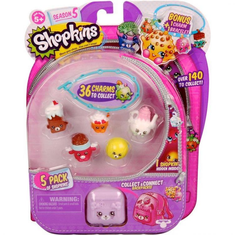Moose 56251 Shopkins 5 сезон Набор из 5 штук в блистере