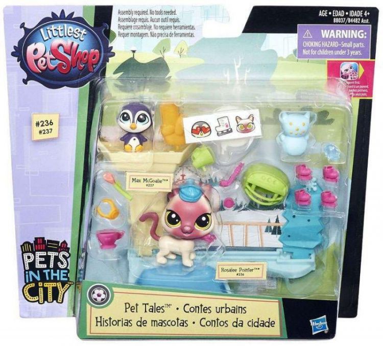 Hasbro B8037 LPS Игровой набор Рассказы о зверюшках Все на хоккей!