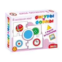 Дрофа-Медиа 3870 Настольная игра Дрофа-Медиа Я познаю мир. Фигуры и формы, 6 фигур и 36 карточек