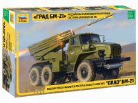 Звезда (ZVEZDA) 3655з Сборная модель ZVEZDA Российская самоходная реактивная система залпового огня Град БМ-21