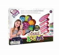 Styling LOOME TAL08150 Набор для плетения (700 резиночек, 2 крючка, бусины)