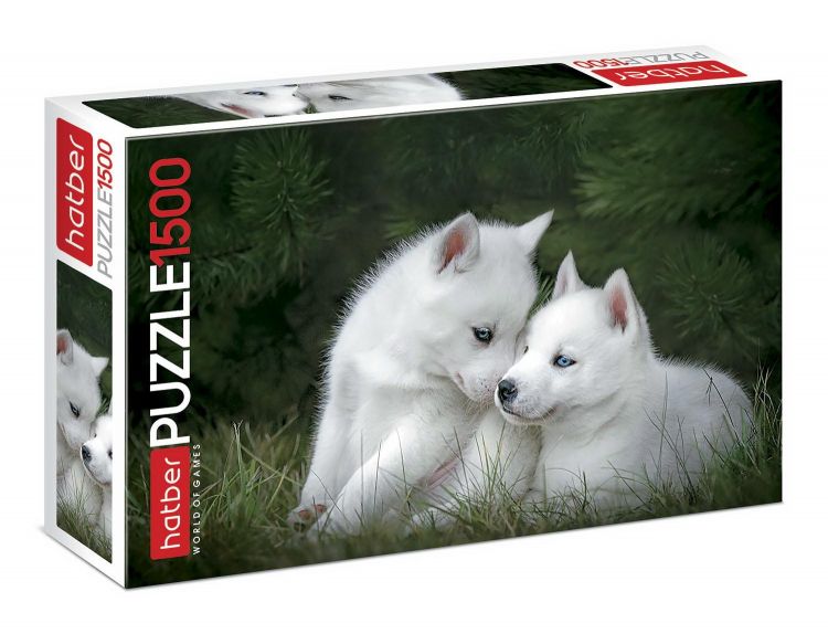 Hatber 1500ПЗ2-21046 Пазл Hatber Два щенка 1500 элементов А2 формат 670х480мм Hatber 1500ПЗ2-21046 Пазл Hatber Два щенка 1500 элементов А2 формат 670х480мм