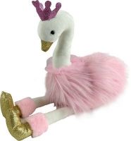 AB toys M092 Мягкая игрушка Лебедь розовый, 25 см