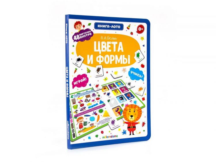 Malamalama 34190-1 Книга-лото Malamalama Цвета и формы