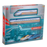 ABtoys (АБтойс) C-00408 Железная дорога "КОМЕТА" Железнодорожный экспресс", 101см, желтый поезд, со световыми и звуковыми эффектами