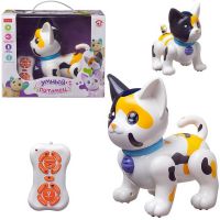 Junfa ZY812269/пятнистый Интерактивная игрушка Junfa Котенок пятнистый на радиоуправлении