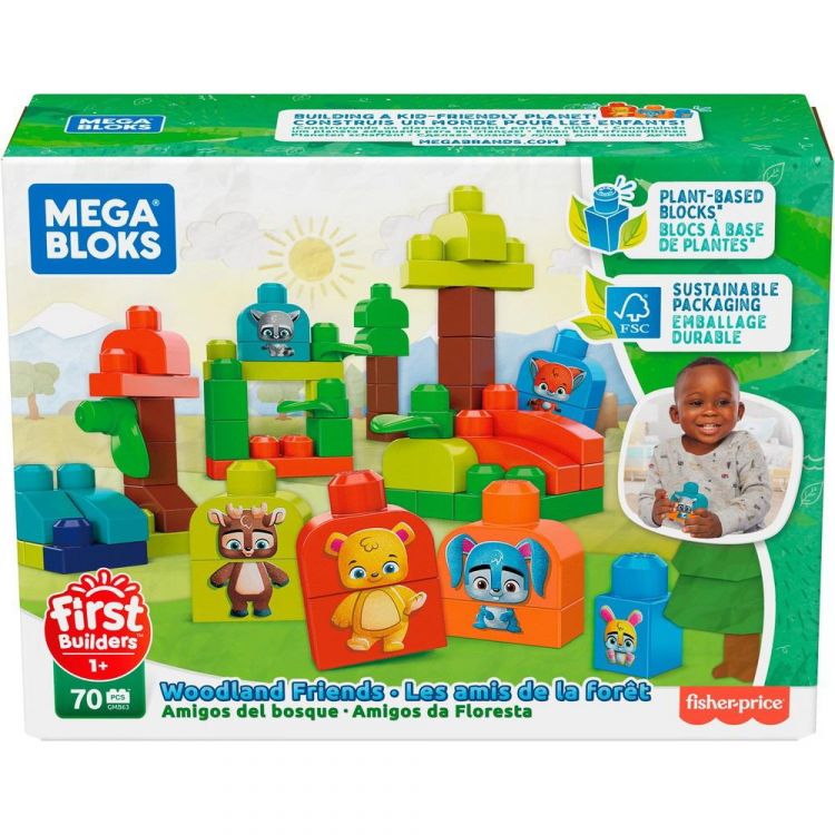 Mattel GMB63 Конструктор Mattel Mega Bloks ЭКО Лесные Друзья