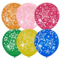 Пати Бум 6040994 Набор шаров ПатиБум Декоратор Звезды ассорти 12"/30см 25шт