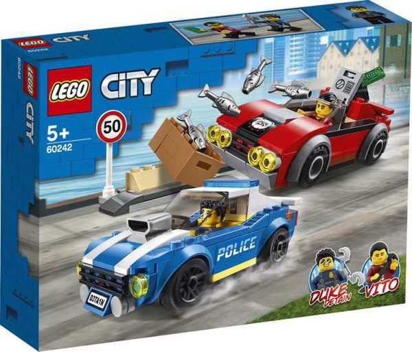 LEGO (Лего) 60242-L Конструктор LEGO CITY Police Арест на шоссе