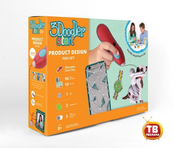 Wobble Works 3Д Ручка 3DOODLER START, подарочный набор Дизайнер