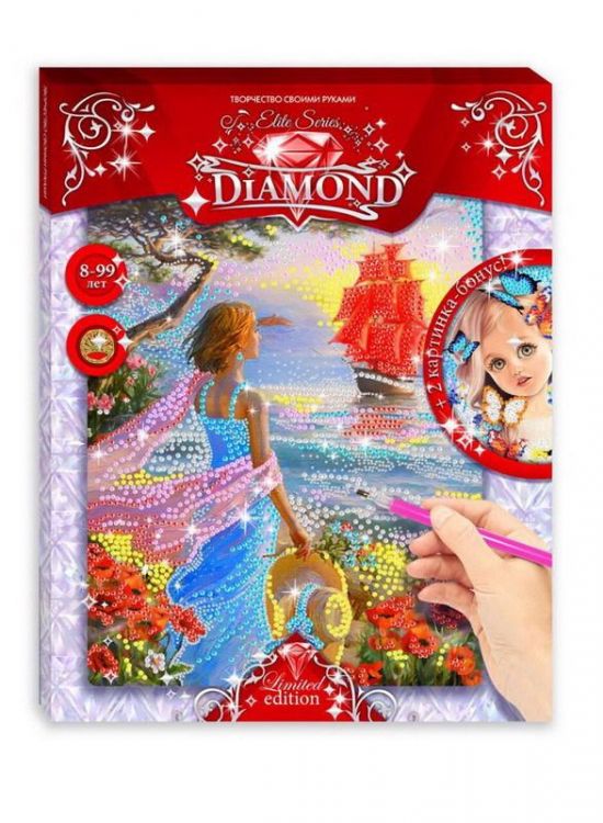 Лапландия 71632б Мозаика Elite Series Diamond "Ассоль" + "Девочка с собачкой"