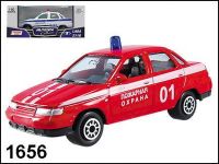AUTOTIME 1656 Машинка металлическая LADA 110 Пожарная охрана, 1:60