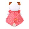 BUDI BASA LK24-043 Мягкая игрушка Кошечка Ли-Ли в платье в горошек, 24 см