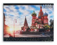 Konigspuzzle ГИК1000-6525 Пазл Храм Василия Блаженного, Москва, Россия, 1000 элементов