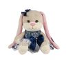 Maxitoys JL-022004-25 Jack&Lin Мягкая игрушка Зайка Лин в сине-белом платье с бантом, 25 см