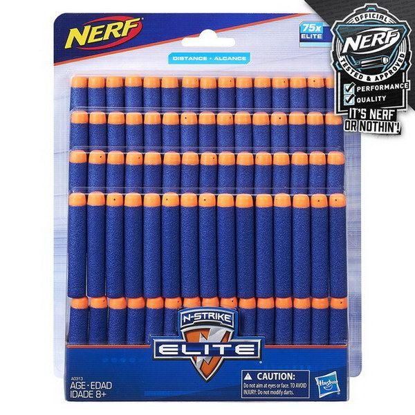 Hasbro A0313 Nerf Комплект стрел для бластеров Нерф Элит, 75 шт.