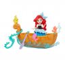Hasbro E0068 Disney Princess Игровой набор Принцесса Дисней Маленькое королевство, Принцесса Ариэль в лодке, 8 см