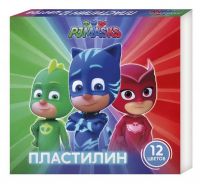 РОСМЭН 34091 Пластилин 12 цветов "Герои в масках"