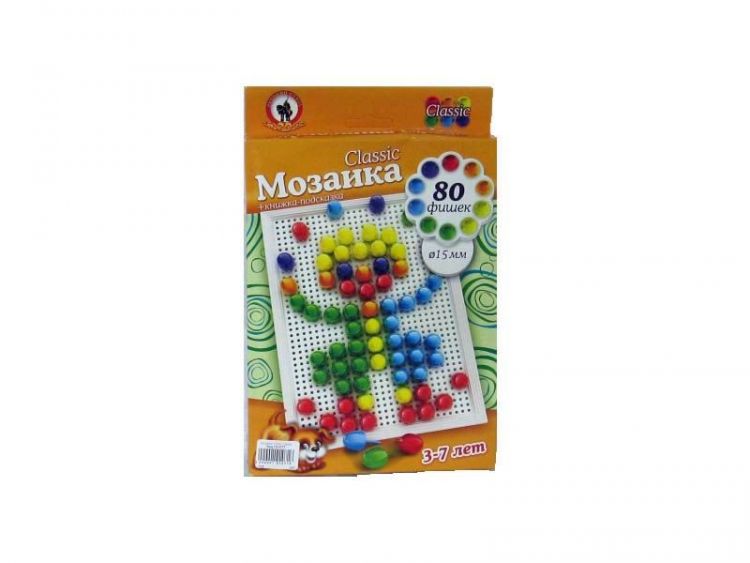No name 03960-no Мозаика Classic Клоун 80 эл, D 15 мм, Малая плата