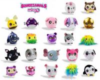 BEVERLY HILLS TEDDY BEAR SQS00874 Squeezamals (Скуизамалс) Микро, набор из 3 фигурок животных 4 см, 36 видов в ассортименте, 24 набора в дисплее, ЦЕНА ЗА ШТУКУ