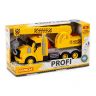 Полесье 86600 Машинка инерционная PROFI Кран желтый, со светом и звуком (в коробке)