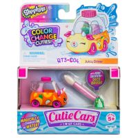 Moose 57135 Машинка Cutie Car S3, меняющая цвет с кисточкой и фигуркой Шопкинс, Juicy Diver