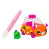 Moose 57135 Машинка Cutie Car S3, меняющая цвет с кисточкой и фигуркой Шопкинс, Juicy Diver