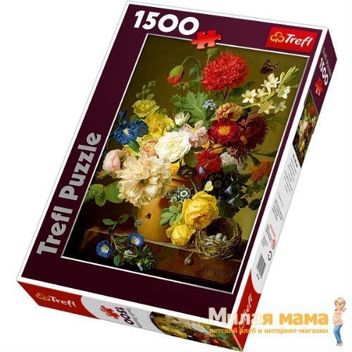 Trefl 26120 Пазл Натюрморт с цветами, 1500 деталей