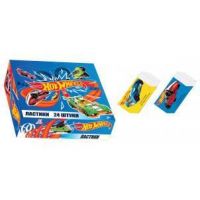Centrum 89208 Ластик "Hot Wheels", размер: 56*21*10 мм, белый, прямоугольный, в дисплее 24 шт