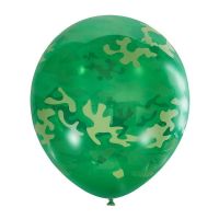Пати Бум 6044343 Набор шаров ПатиБум Декоратор Emerald Green Милитари, латекс 12"/30см 25шт
