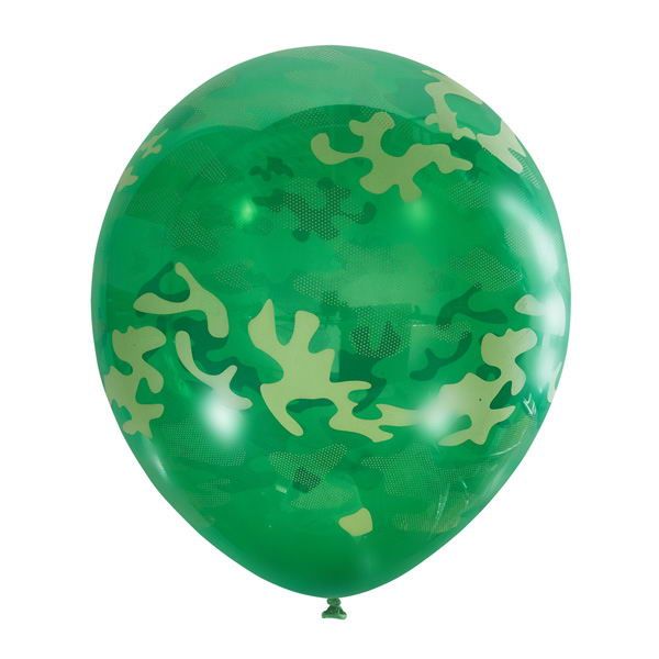 Пати Бум 6044343 Набор шаров ПатиБум Декоратор Emerald Green Милитари, латекс 12"/30см 25шт