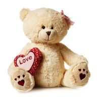 Maxitoys Luxury TS-A6793-30BS Мягкая игрушка Maxitoys Luxury Мишка Лина с Сердцем, 30 см