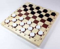 Десятое королевство 03879ДК Игра настольная. Шахматы и шашки, пластмассовые в дер.упаковке (поле 29см х 29см)