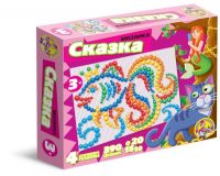 Мозаика Сказка d10+d15+d20 /6 цветов/ 390 шт/ 4поля/ 345х270х60