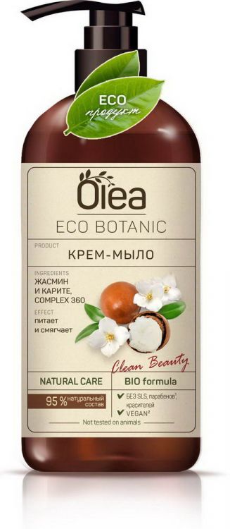 OLEA 12503-КК Жидкое мыло OLEA Eco Botanic Крем-мыло Жасмин и Карите 450мл